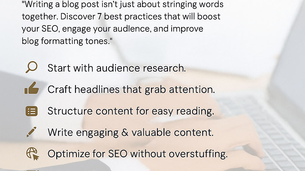 7 Best Practices for Writing a Blog Post