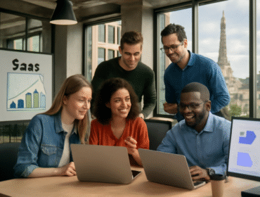 Paris tech district or SaaS startup workspace