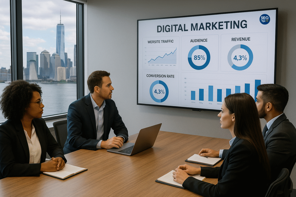 New Jersey business team achieving digital growth with the best NJ SEO company and advanced search strategies