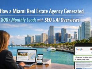 How a Miami Real Estate Agency Generated 800+ Monthly Leads with SEO & AI Overviews