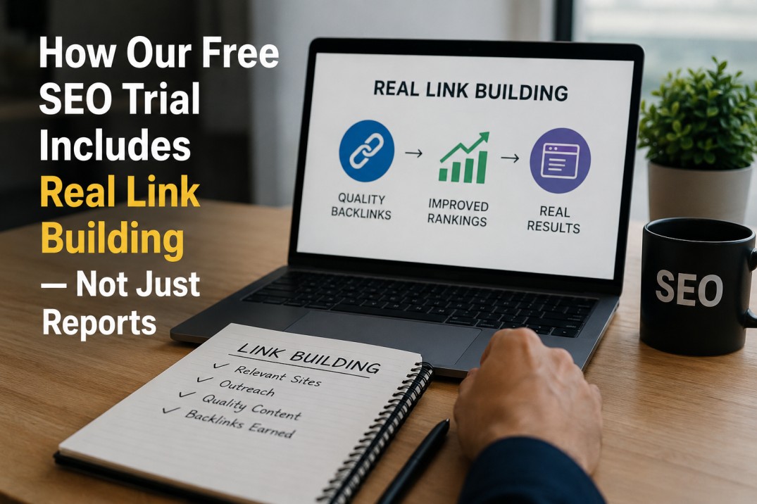 How Our Free SEO Trial Includes Real Link Building — Not Just Reports.