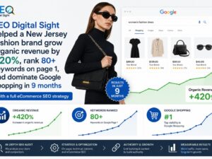 New Jersey Fashion Brand — 420% Organic Revenue Growth with eCommerce SEO
